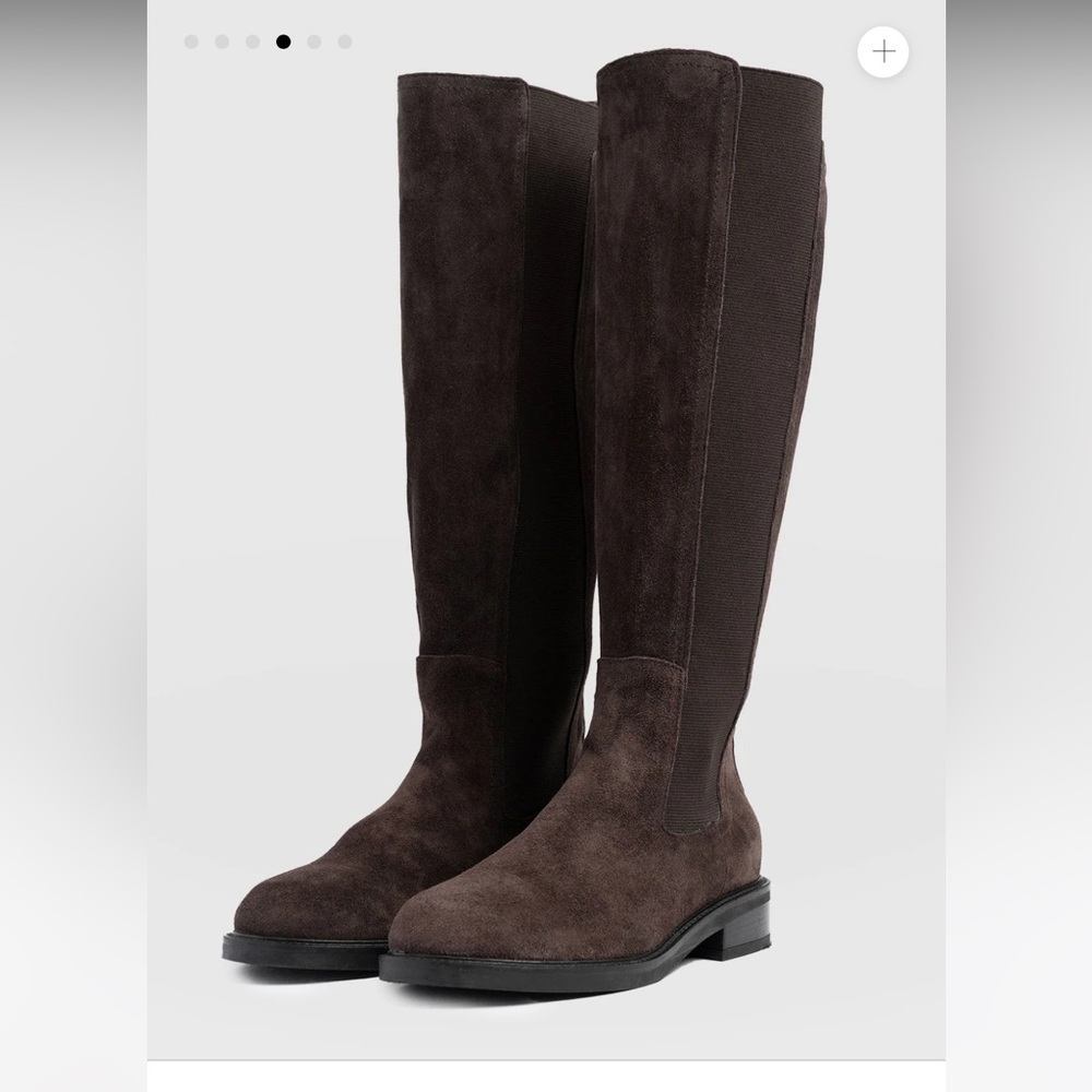 Saint + Sofia  Evelyn knee-high brown boots